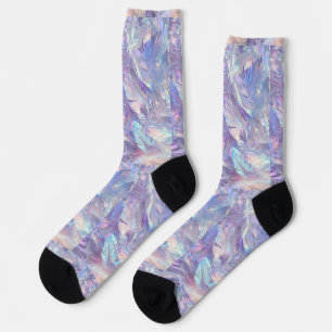 Feather shining colour socks