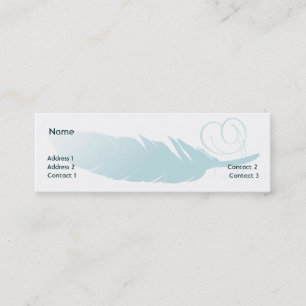 Feather - Skinny Mini Business Card