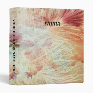 Feather Snowflake Sky Clouds Galaxy Purple Blush Binder