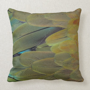 Feather surface throw pillow