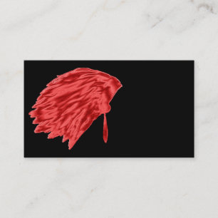 feather top, business cards, native,american, card