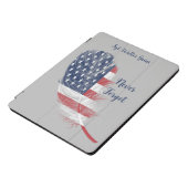 Feather USA Flag Never Forget Remembrance iPad Pro Cover (Side)