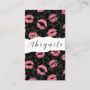 Feather Vector Seamless Vintage Lips Business Card