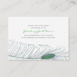 Feather Wedding II Business Card