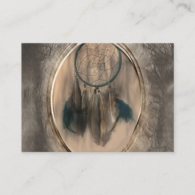 Feather Wing Healer Shamanic Tribal Business Cards (Front)