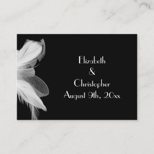 Feathered 1920's Place Card