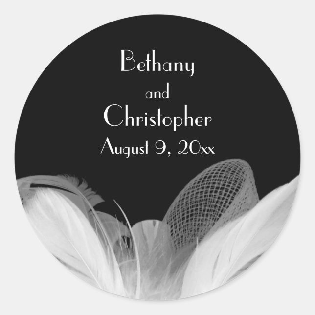 Feathered 1920's Sticker (Front)