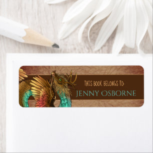 Feathered Dragon Book Label