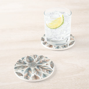 Feathered Flower Coaster