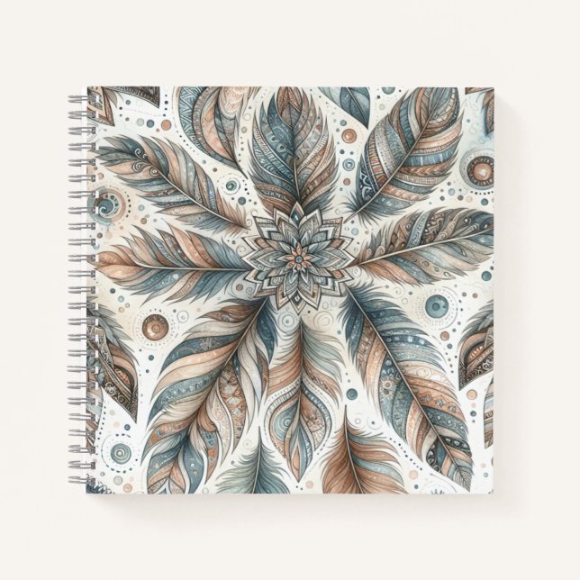 Feathered Flower Notebook (Front)