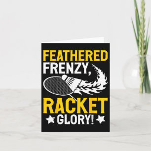 Feathered Frenzy, Racket Glory! Badminton Player S Card