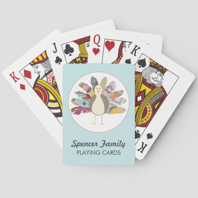 Feathered Friend Personalized Playing Cards (Back)