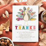 Feathered Friend Thanksgiving Dinner Invitation<br><div class="desc">Feathered Friend Thanksgiving Dinner Invitation</div>