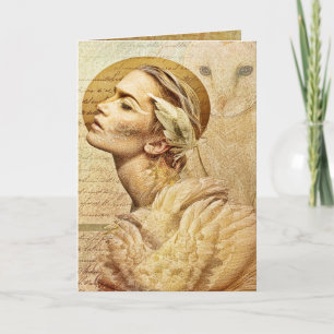 feathered friends greeting card