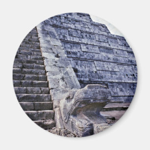 Feathered Serpent On El Castillo Magnet