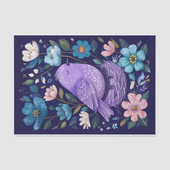 Feathered Whispers Tissue Paper (Front)