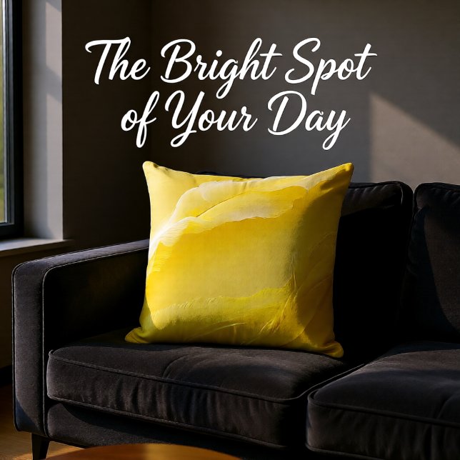 Featherlight Bloom Throw Pillow (Creator Uploaded)