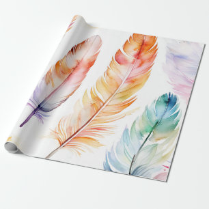 Featherlight: Watercolor Patterns Wrapping Paper