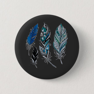 Feathers and colours dance T-Shirt 2 Inch Round Button