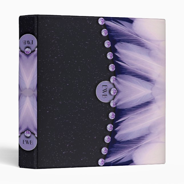 Feathers and Diamonds Binder (Front/Spine)