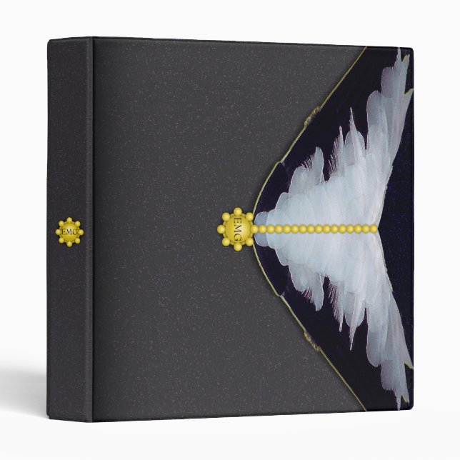 Feathers and Velvet Evening Bag Binder (Front/Spine)