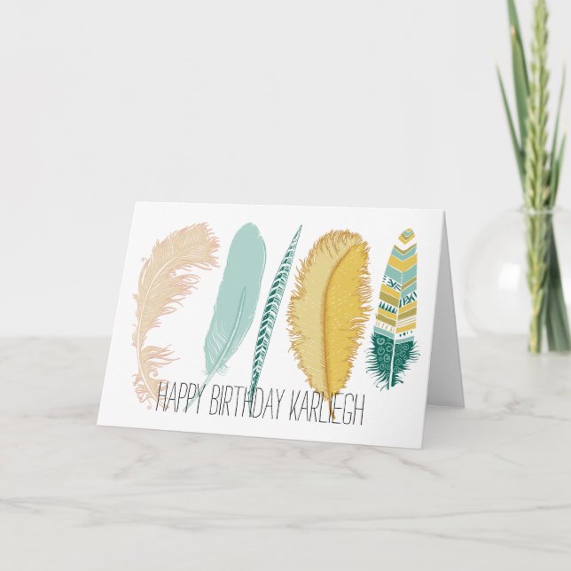 Feathers Card (Front)