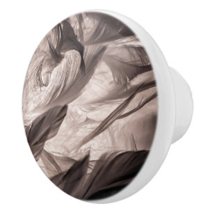 Feathers Ceramic Knob