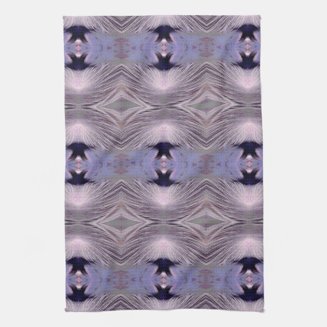 Feathers Diamond Pattern Kitchen Towel (Vertical)