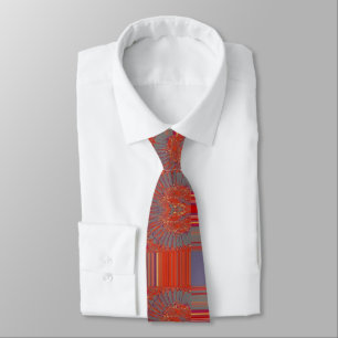 Feathers, digital abstraction tie