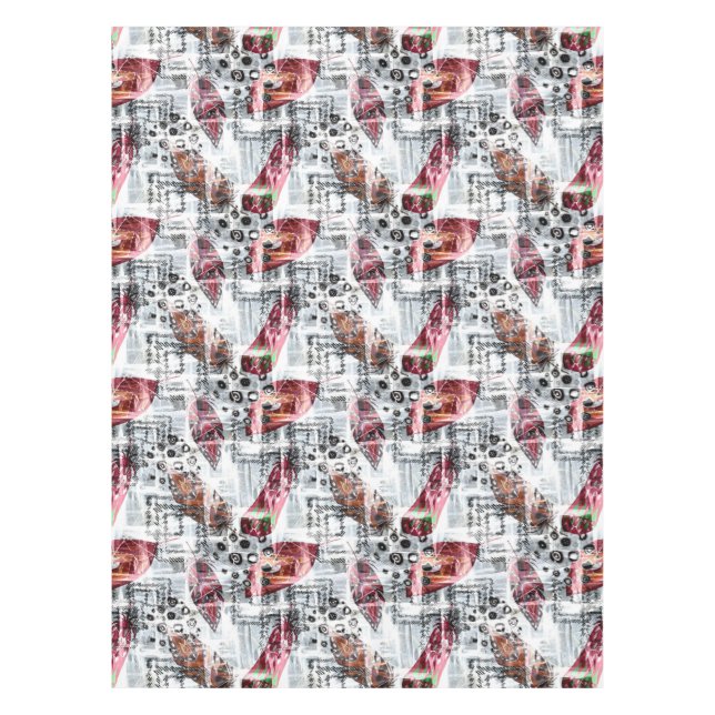 Feathers, ethnic . tablecloth (Front)