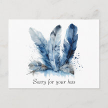 Feathers in Delft Blue customizable