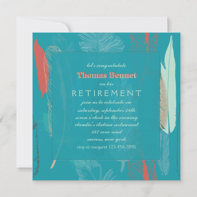 Feathers Invitation (Front)