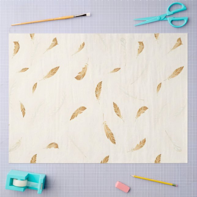 Feathers Luxury Modern Boho Collection Tissue Paper (Craft)