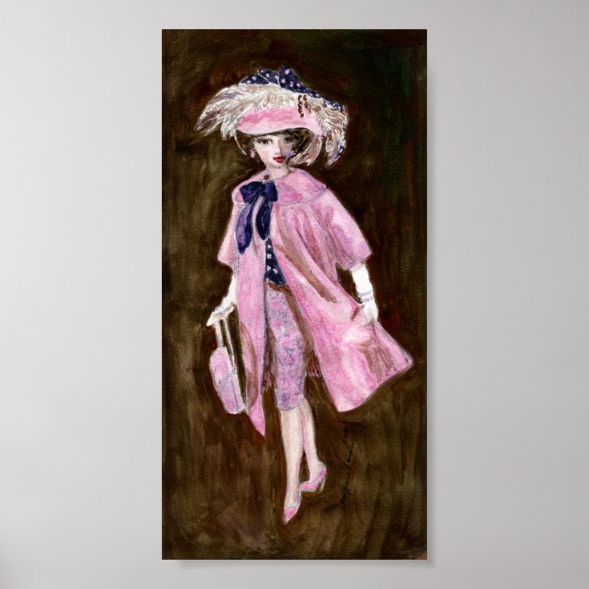 Feathers, Mauvy Silk & Suede: Matisse Doll Fashion Poster (Front)