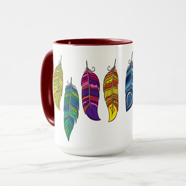 Feathers Mug (Front Left)