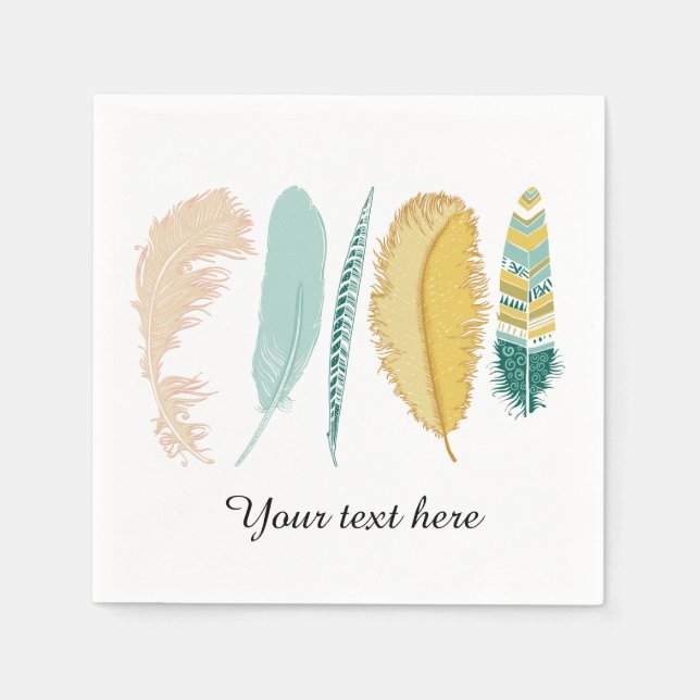 Feathers Napkin (Front)