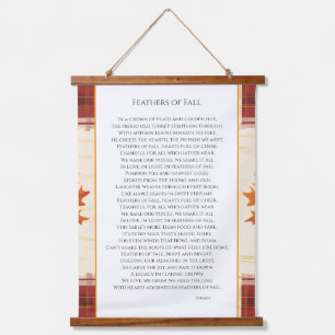 Feathers of Fall Hanging Tapestry