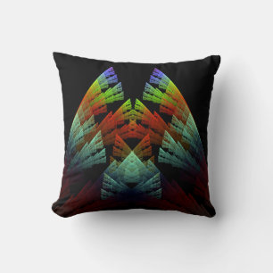 Feathers of the Medicine Man Throw Pillow