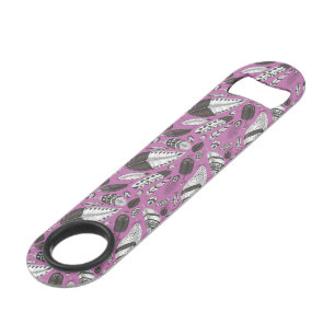 Feathers pattern bar key