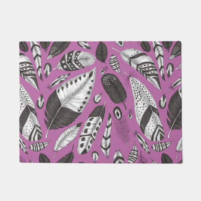 Feathers pattern doormat (Front)