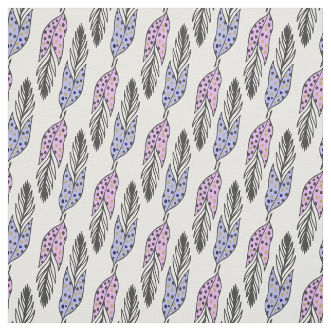 Feathers Pattern fabric (Swatch)