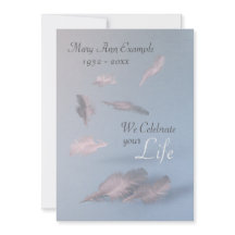 Feathers - Personalized Funeral / Life Celebration