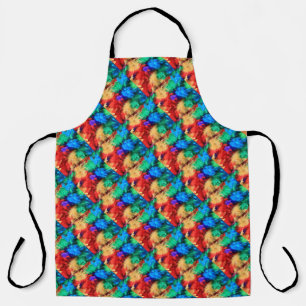 Feathers Rainbow Flag Colours Gay Design GLBTQ Apron