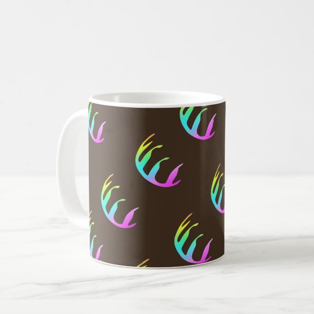  Feathers Rich Brown    Coffee Mug (Front Left)
