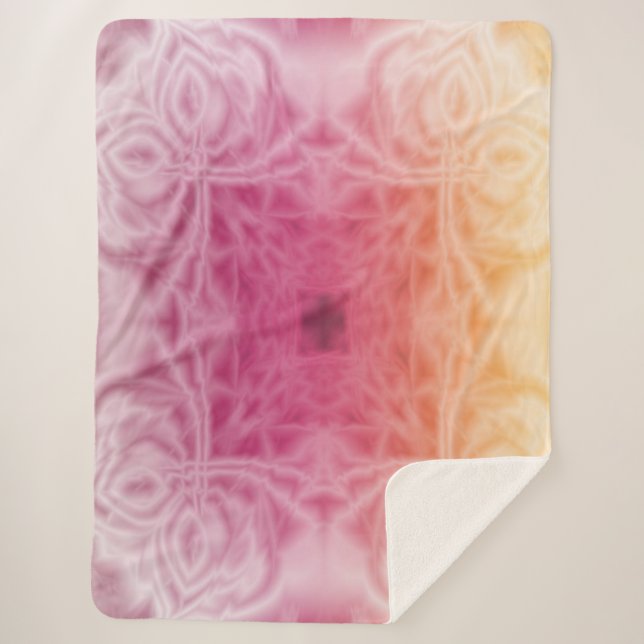 Feathers Sherpa Blanket (Front)