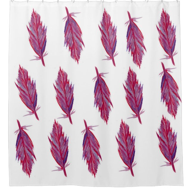 Feathers Shower Curtain (Front)
