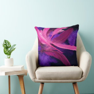 Feathers Throw Pillow