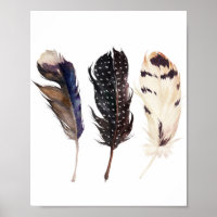 Feathers Wall Art, Feathers Printable,