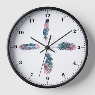 "Feathers" Wall Clock