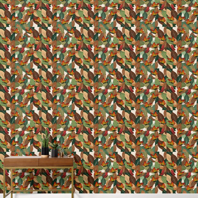 feathers  wallpaper (Hallway)